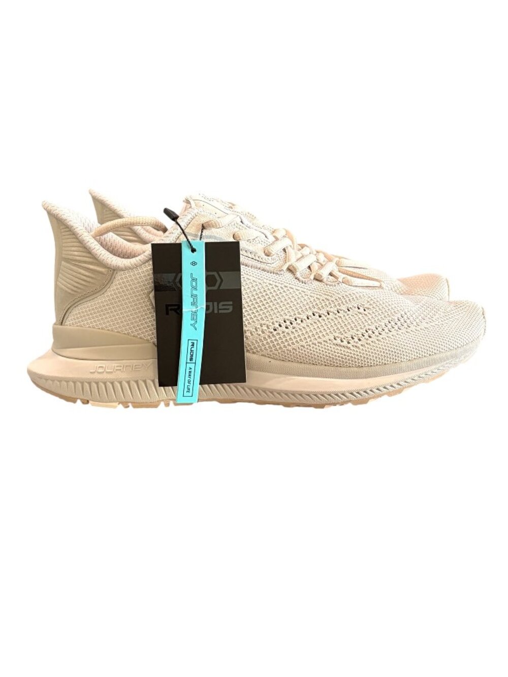 RUDIS Journey Knit Training Athletic Shoes Cream Mens 8 Womens 9.5